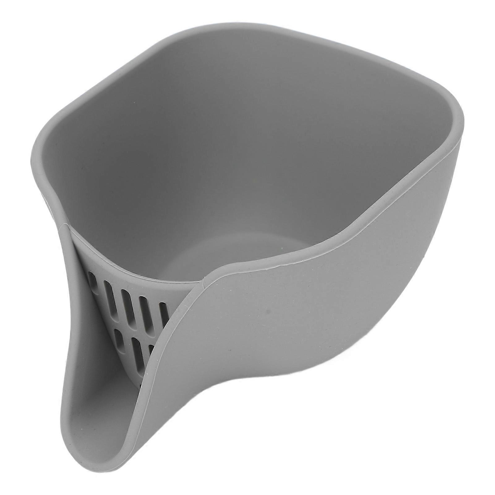 Multifunction Silicone Water Filter Basket 19.5x10.4cm Gray
