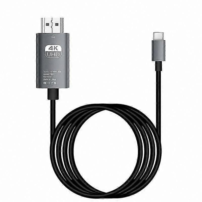 4K HDMI Adapter for USB C Devices, Compatible with Laptops, Projectors, and HDTVs