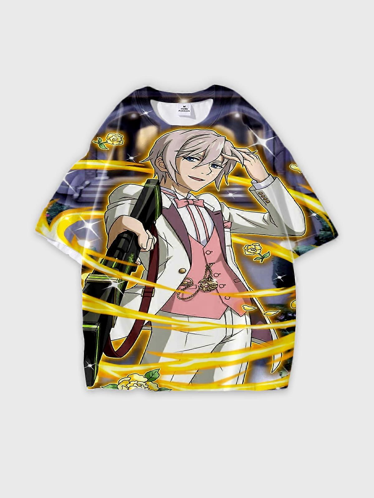 T-Shirt Short Sleeve Round Neck, Summer Casual Loose Graphic Tee, Unisex Seraph of the end hiiragi shinya U103