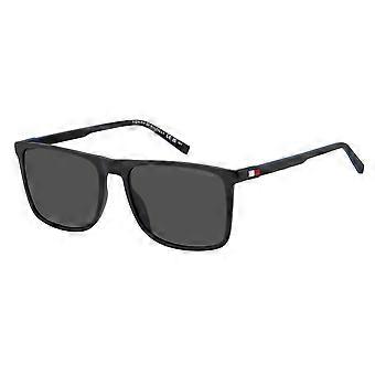 Okulary przeciwsłoneczne Tommy Hilfiger TH 2277/S BLACK BLUE/GREY 56/17/145 Męskie
