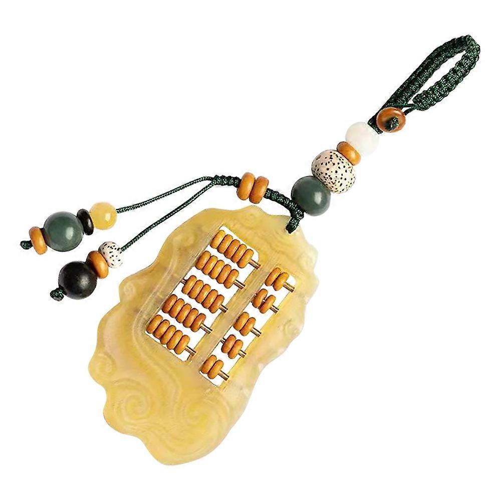 Abacus Shaped Keychain Pendant in Assorted Color with Durable Synthetic Material for Daily Use Lightweight and Portable