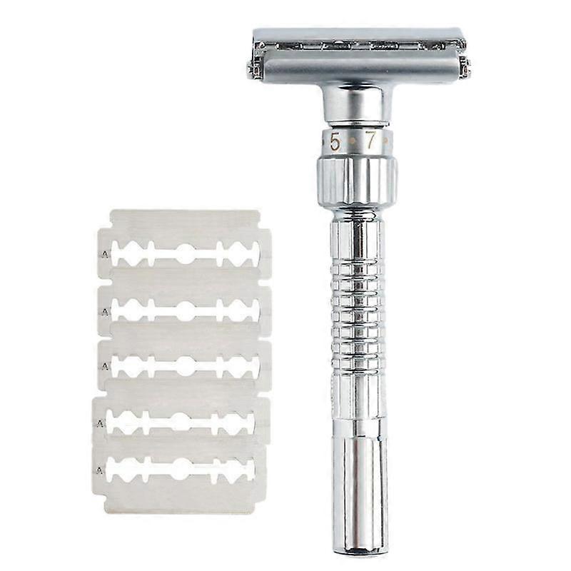 Classic Handle Razor Double-Edged Butterfly Twisted Opening T-Shaped 9-Speed Radical Adjustment Fro