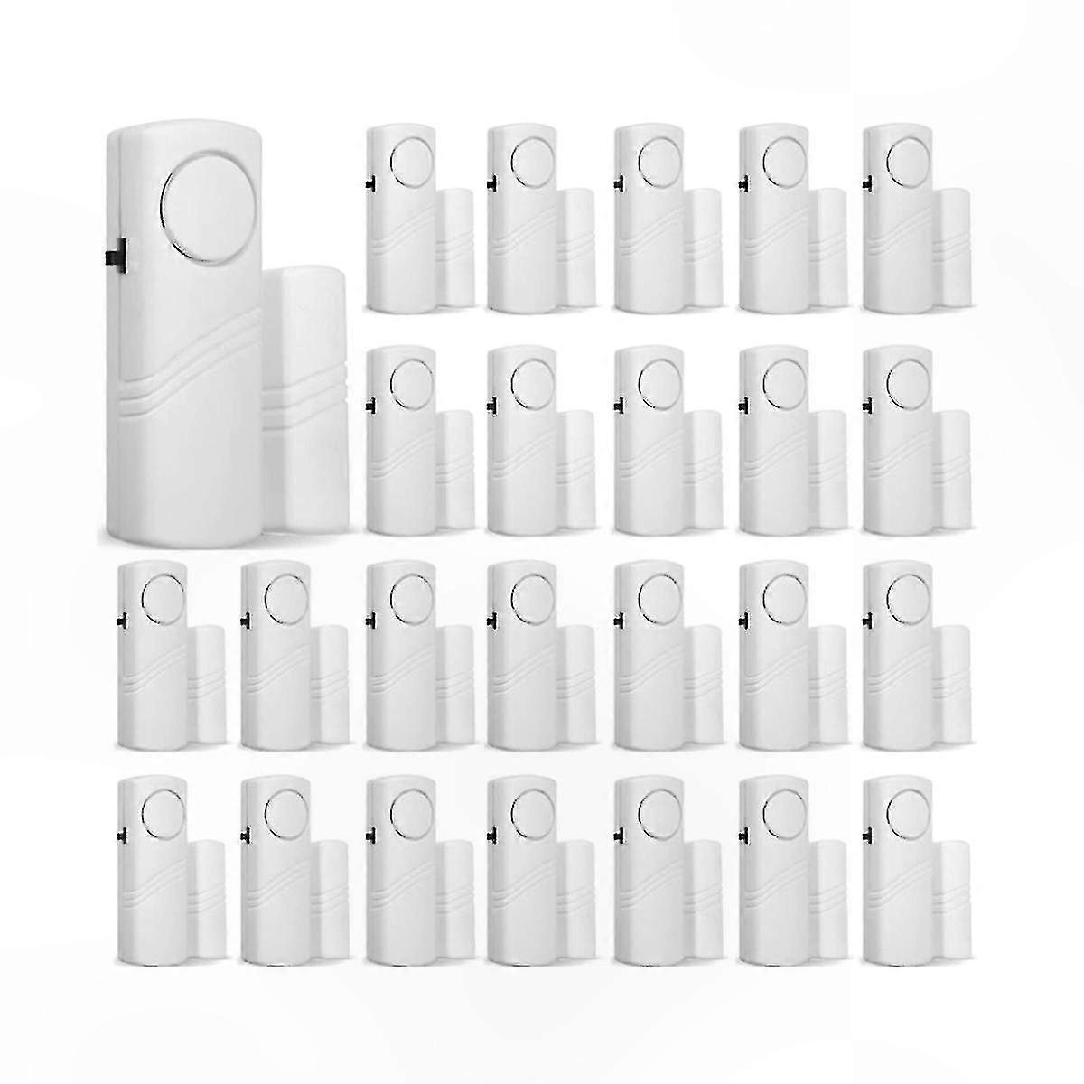 24-Pack Window and Door Security Sensors with Anti-Theft Alarm Function for Home Safety