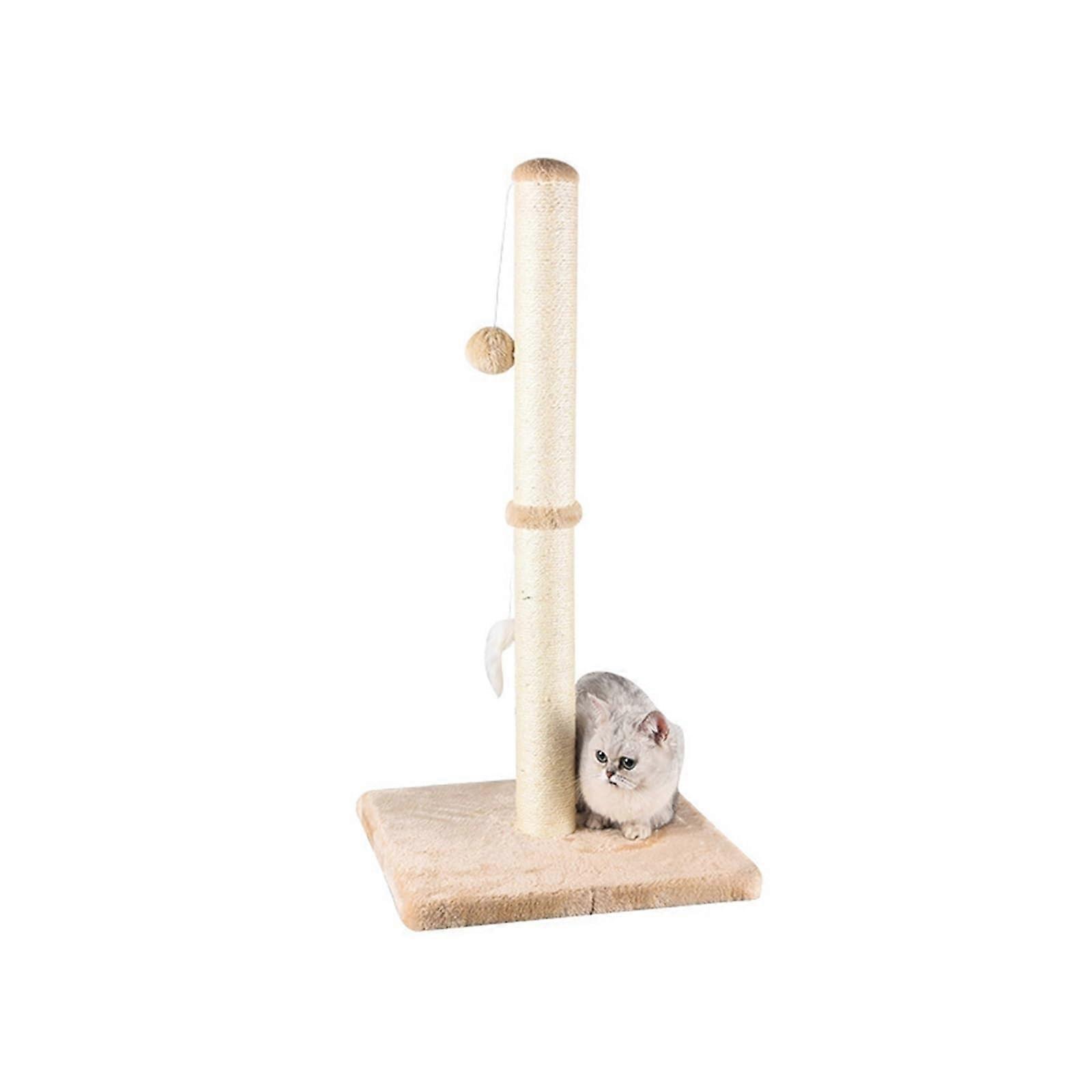 Cat Climbing Frame Sisal Cat Scratching Board And Post, Vertical Climbing Post, AntiScratch WearResistant Beige