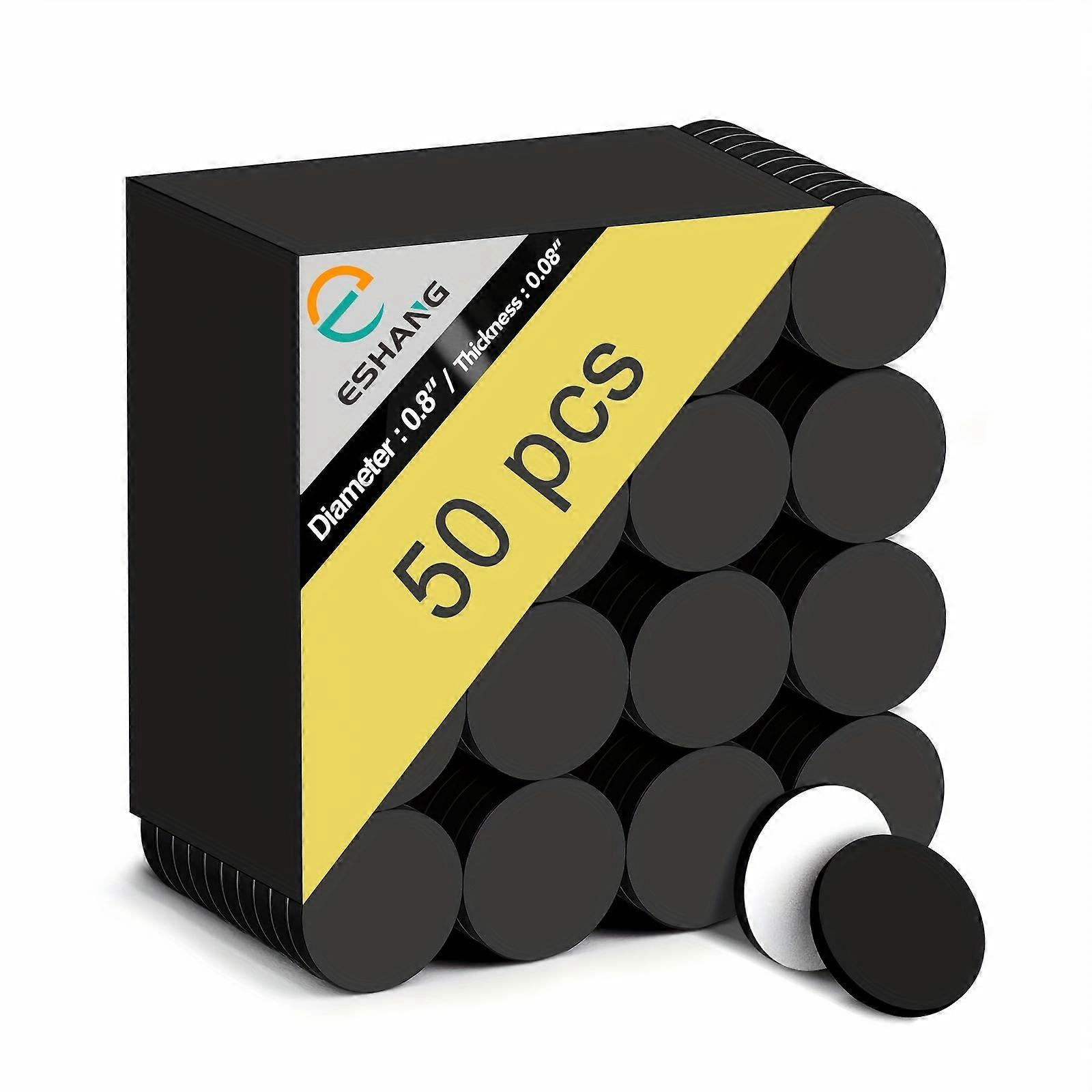 Round Magnets Dots with Adhesive Backing for Crafts - 50 PCS Flexible Self Adhesive Magnet Sheets with Adhesive for Crafts,Easy Peel and Stick