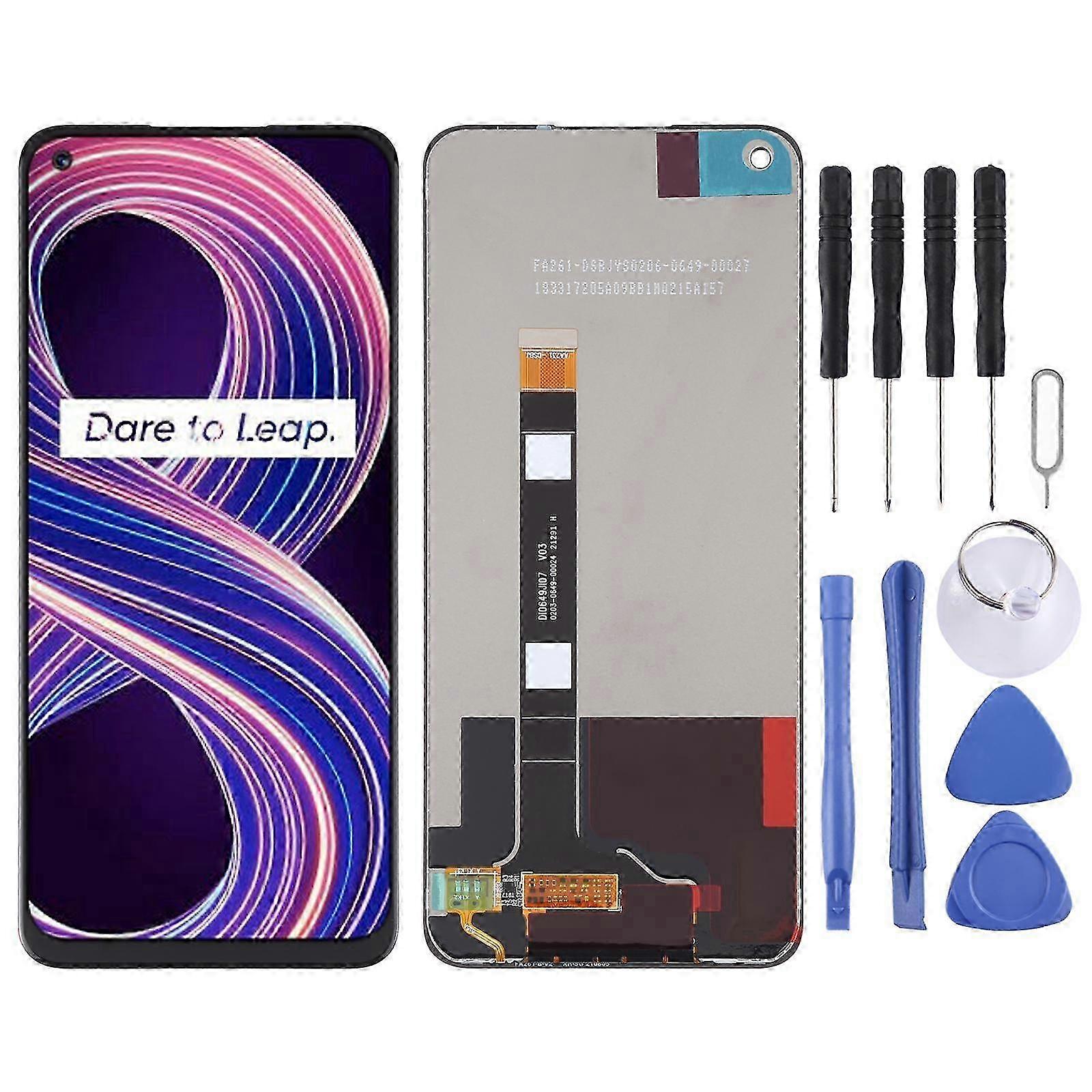 Full Assembly LCD Screen with Digitizer for Realme 8 5G RMX3241 Replacement Touch Panel