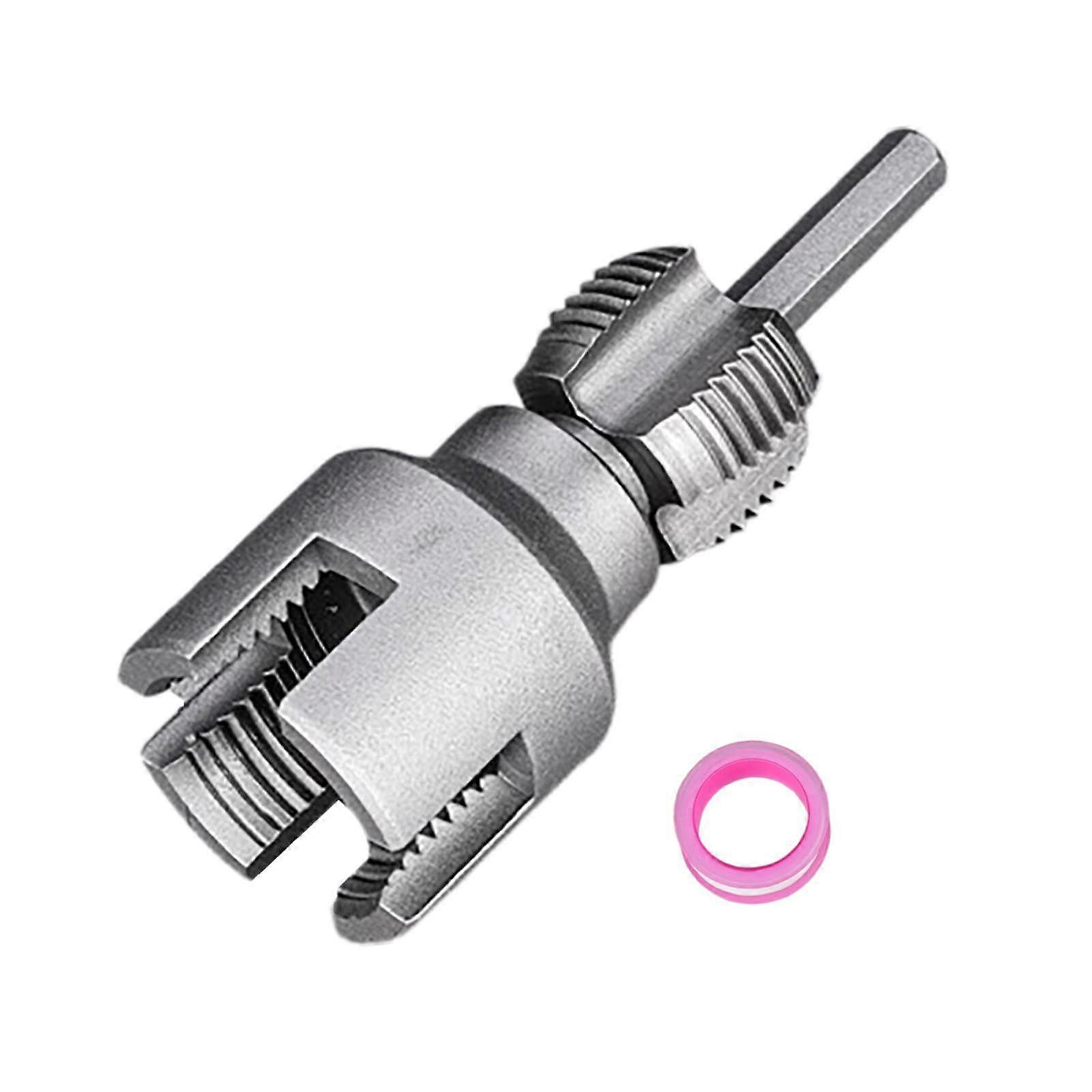 Tube Threader Accessory, Alloy Steel Double Function Tool for Internal/External Threads, Plumber Tools for Kitchen Home PPR PVC Tubes