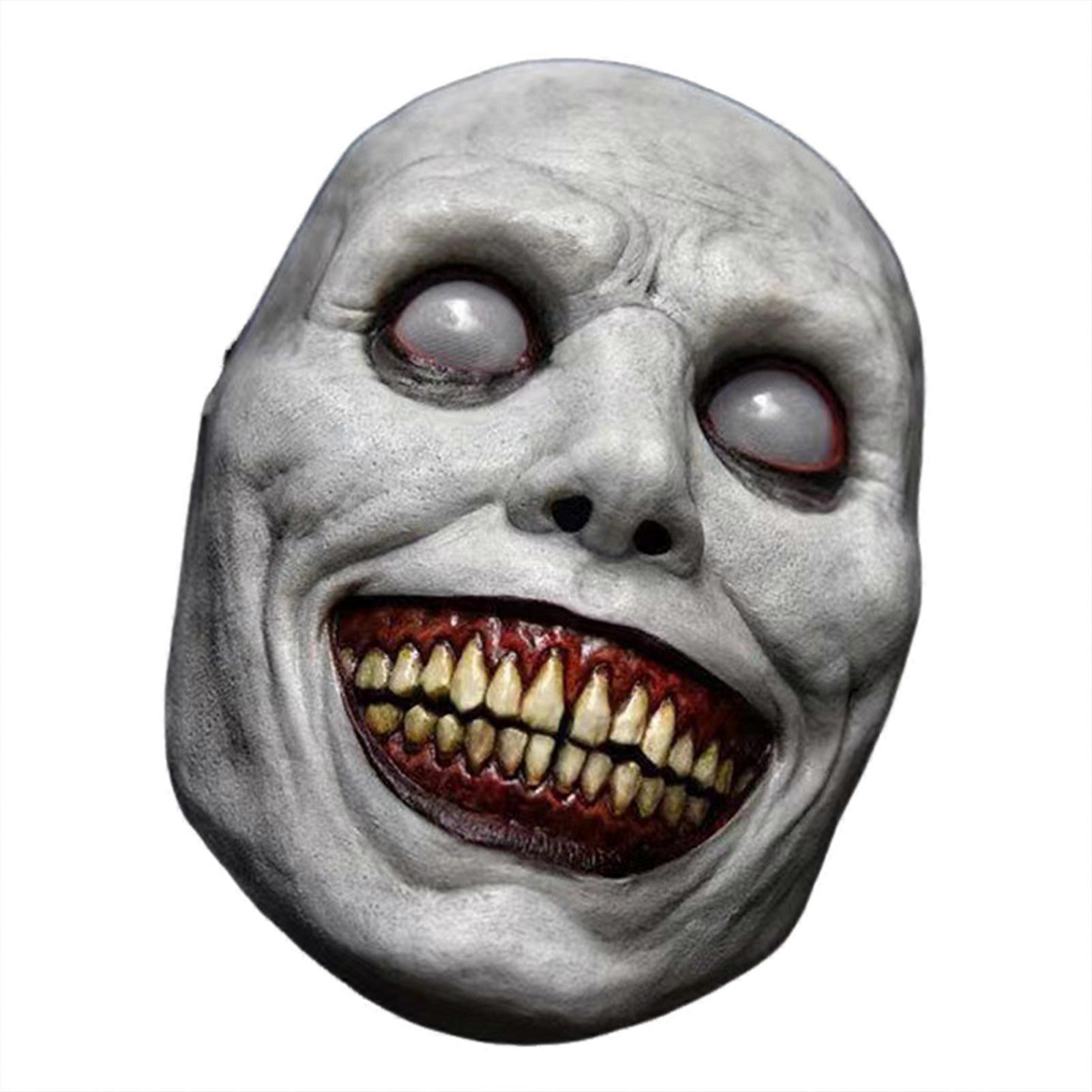 Terrifying Joker Mask for Halloween - Scary Latex Full Face Zombie Mask for Parties, Cosplay & Haunted House Props