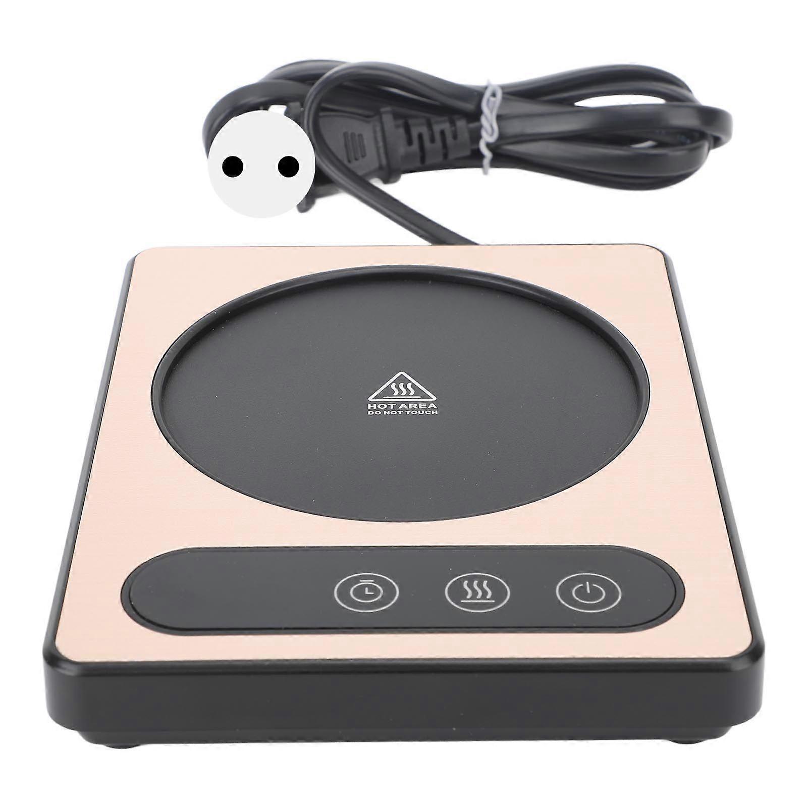 Coffee Cup Heater 36W Touch Control 12h Timing Smart Coffee Mug Heater for Coffee Beverage Milk Tea Hot Chocolate Gold EU Plug 220V