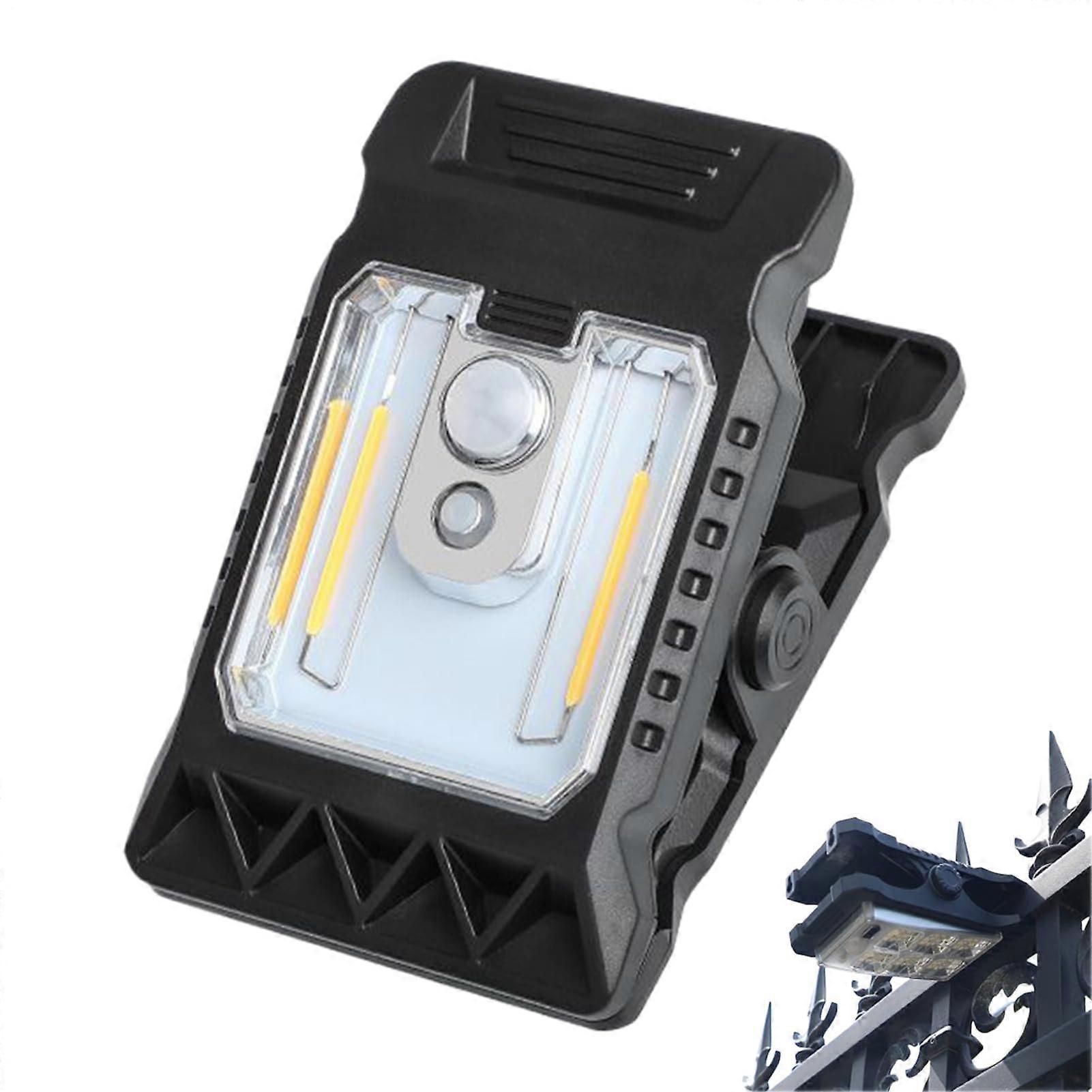 Solar Clip Lights Motion Sensor Waterproof Chain Link Fence Garden Decor Camping Umbrella Path Tungsten Wire