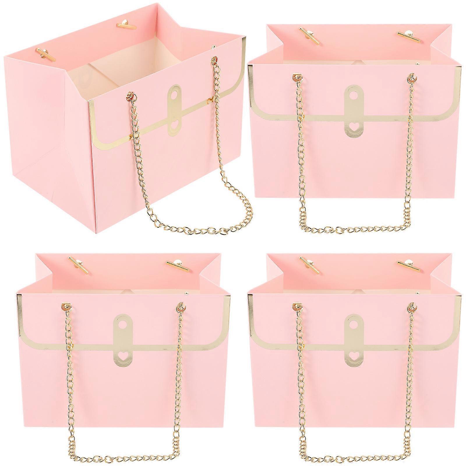 Bouquet Packing Bag Portable Handbag Gift Wrapping Bag for Storage 20Pcs