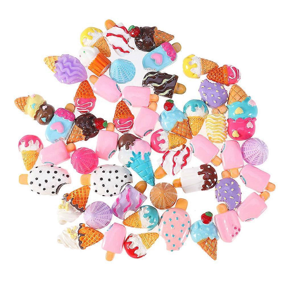 Ice Cream Accessories Resin Charms for Decoration 30Pcs