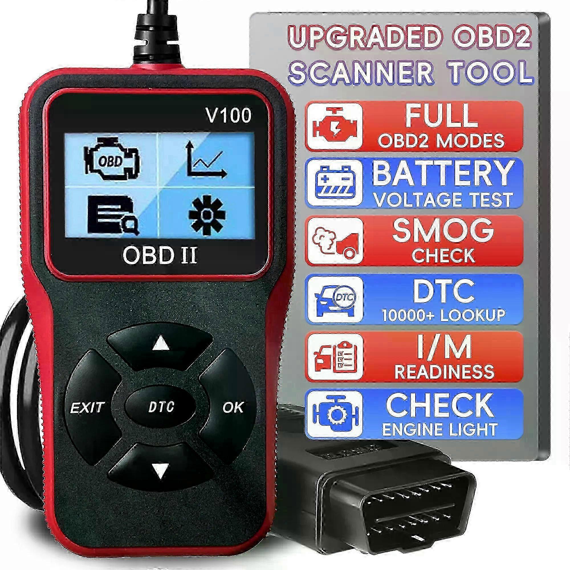 OBD2 Scanner Diagnostic Tool,Auto Check Engine Code Reader with Reset, Enhanced OBDII/EOBD Car Scan Tools