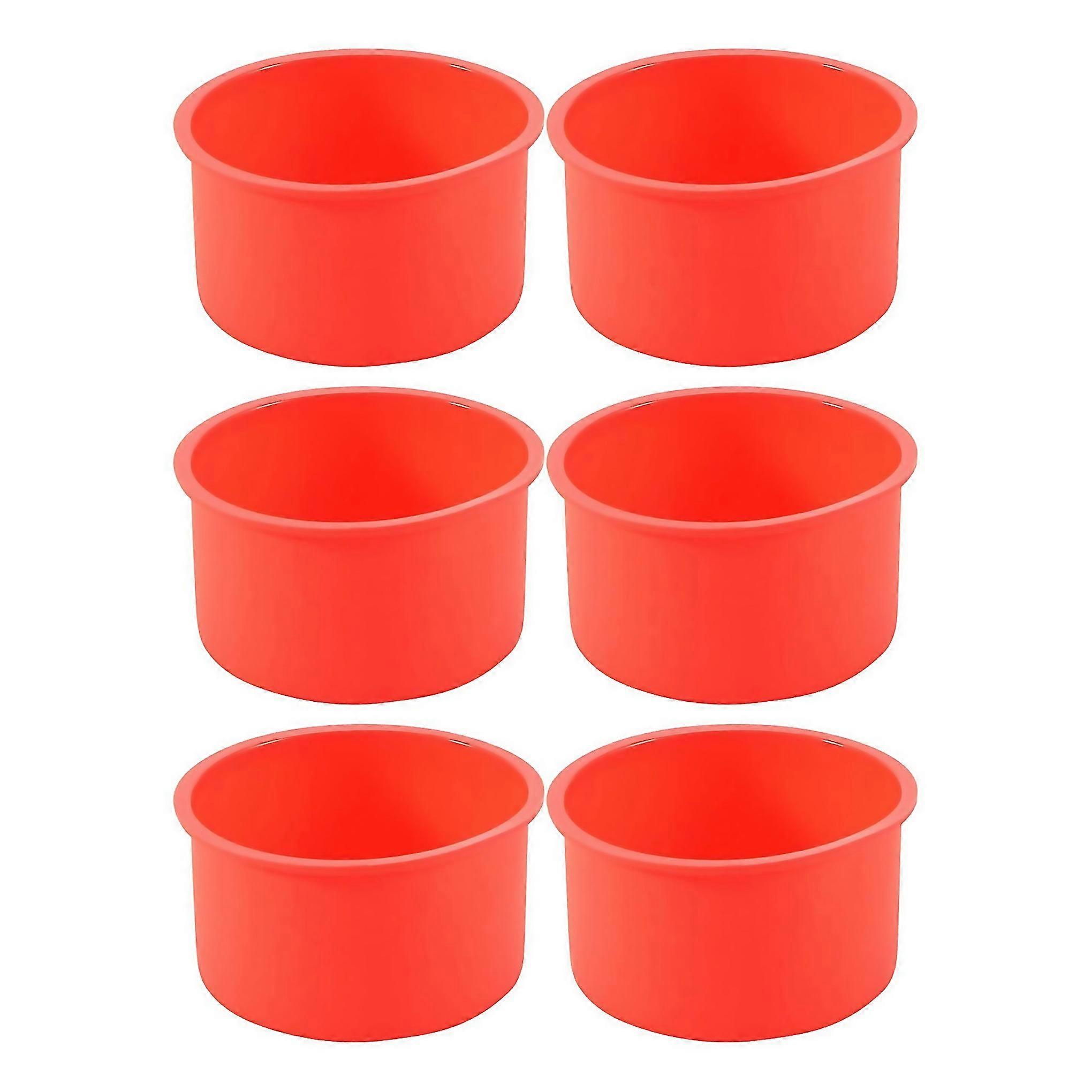 For Silicone Mini Cake Molds 4 Inch Round Baking Pan Nonstick Silicone Baking Mold Bakeware