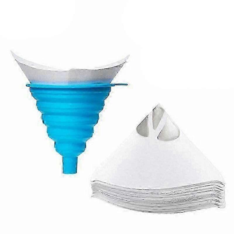 101Pcs Paint Filter Funnel Paper Purifying Straining Cup Disposable Paint Filte Conical Paper Funne