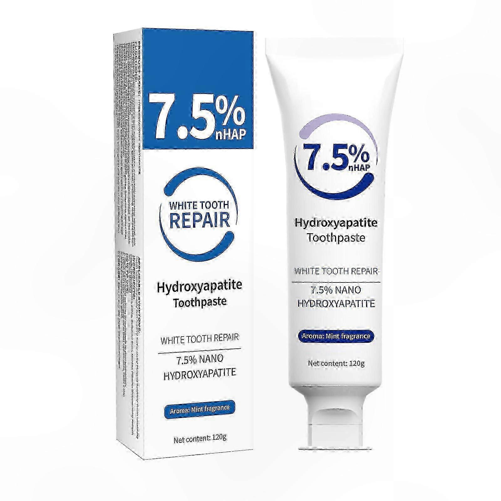 Enamel Shield Hydroxyapatite Toothpaste for Sensitive Teeth, Gentle Whitening, Fluoride-Free Dental Care Solution