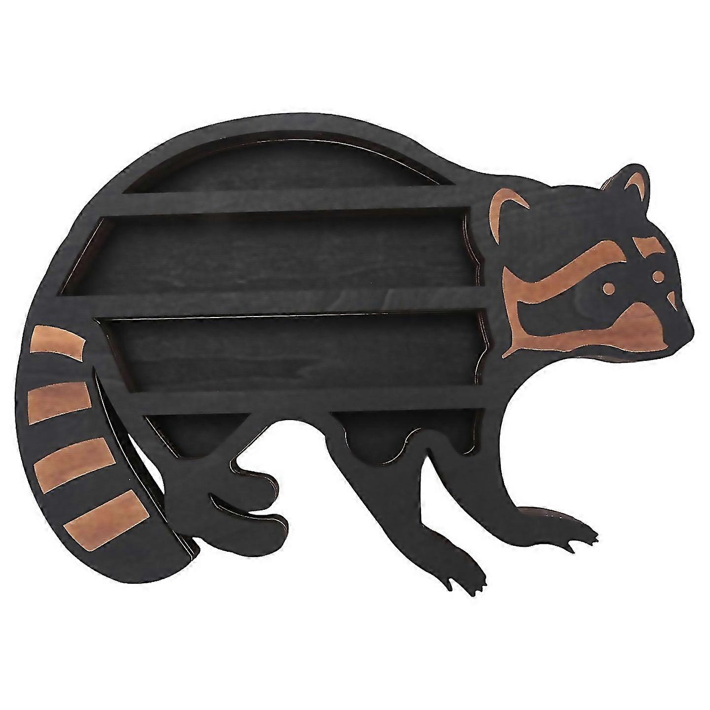 For Raccoon Wall Shelf Crystal Display Organizer Hanging Floating Shelf