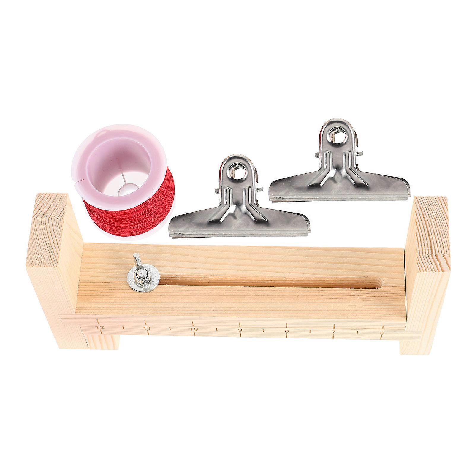 Wooden Bracelet Maker Jig for DIY Braiding Rope 1Set with Clamp Tool
