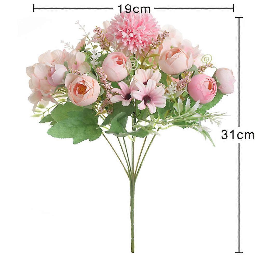 Assorted Artificial Flower Bud Bundle for Decoration in Pink