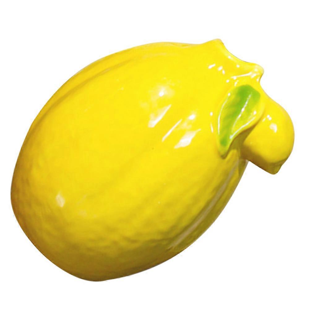 Ceramic Vase for Flower Arrangements 2Pcs Modern Lemon Shaped Home Centerpiece