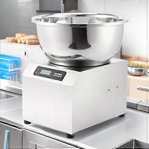 Dough Mixer HeavyDuty Spiral Kneading Machine Stainless Steel Bowl Timing Function Dual Rotation 3Kg Capacity 8Kg Pizza