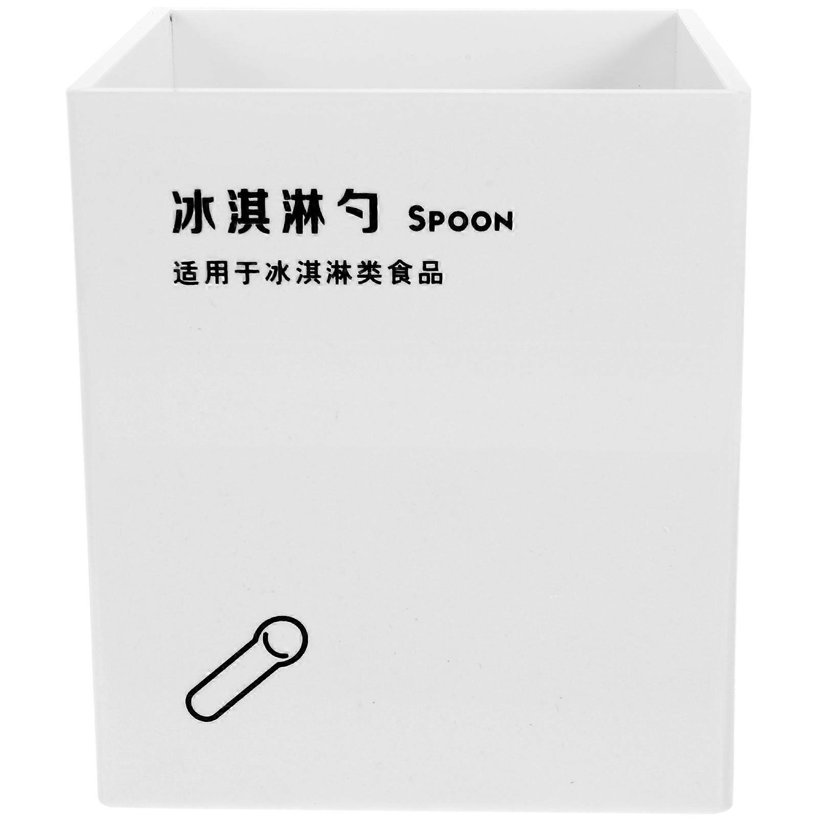 Kitchen Utensil Organizer For Countertop In White Color Featuring Rectangular Shape And Elegant Design 2Pcs