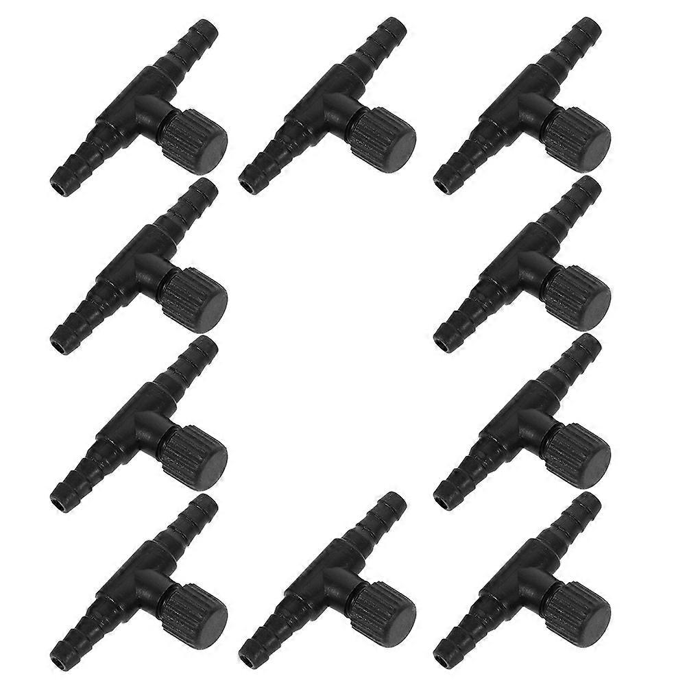 T Shaped Aquarium Valve Air Pump Regulator Adjustable 40Pcs Pack