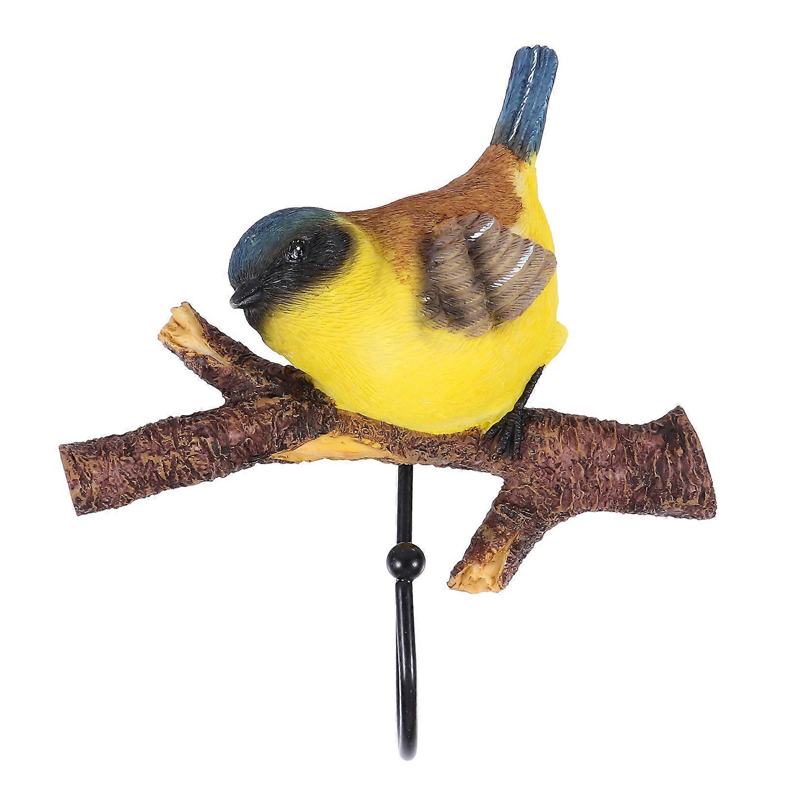 Decorative Hook Resin Bird Wall Coat Hook for Home Use 3Pcs Hanging