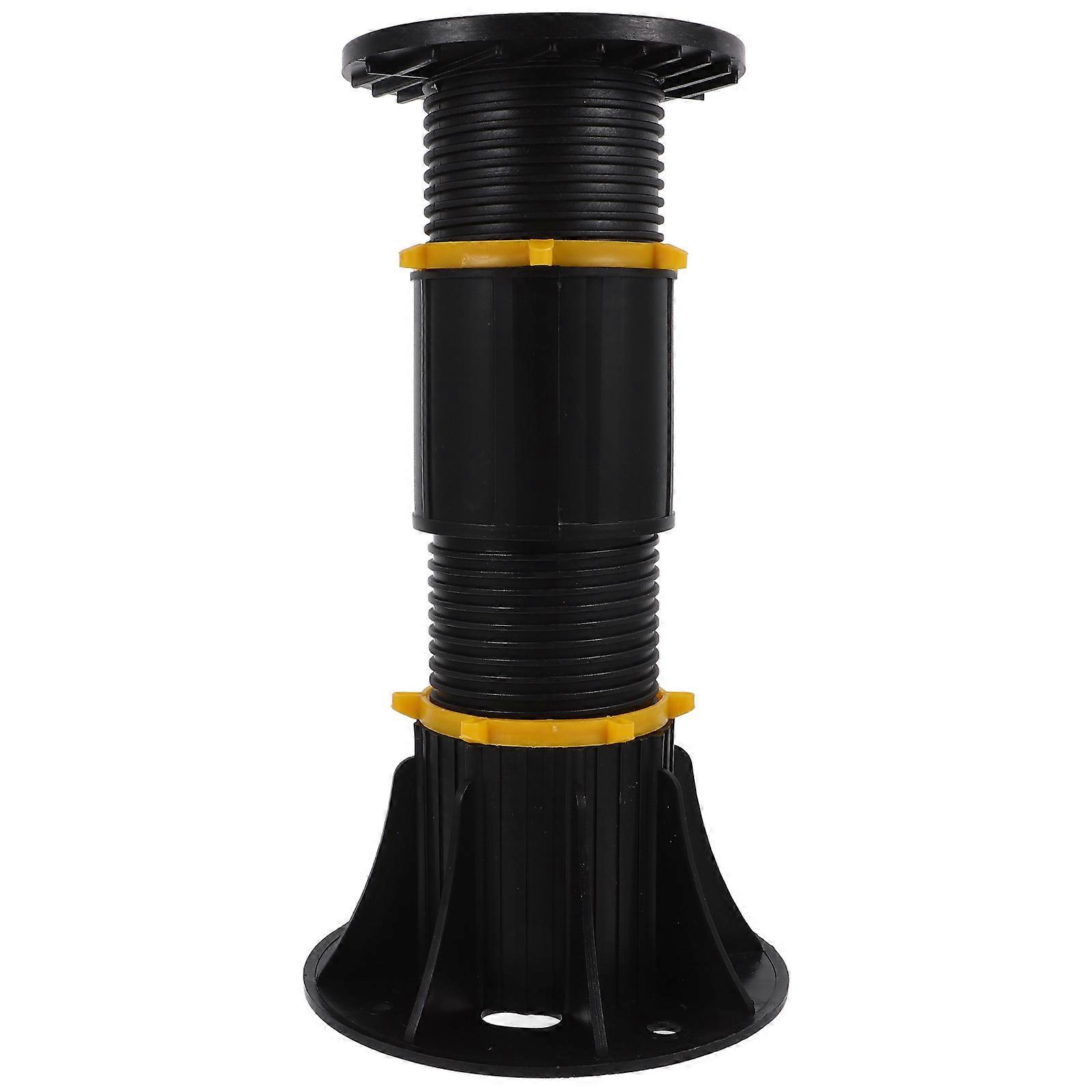 Black ABS Adjustable Bed Legs 2Pcs Furniture Support Leg Replacement