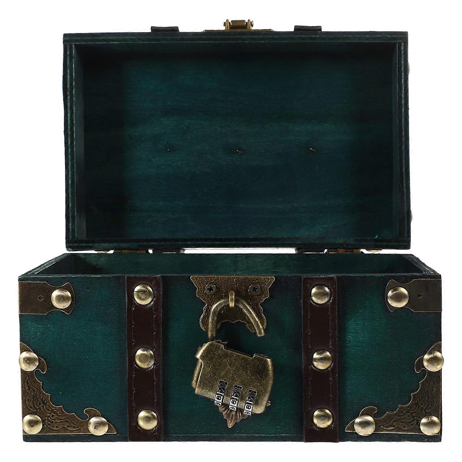Wooden Treasure Box for Storage Use 4Pcs Rustic Jewelry Storage Boxes