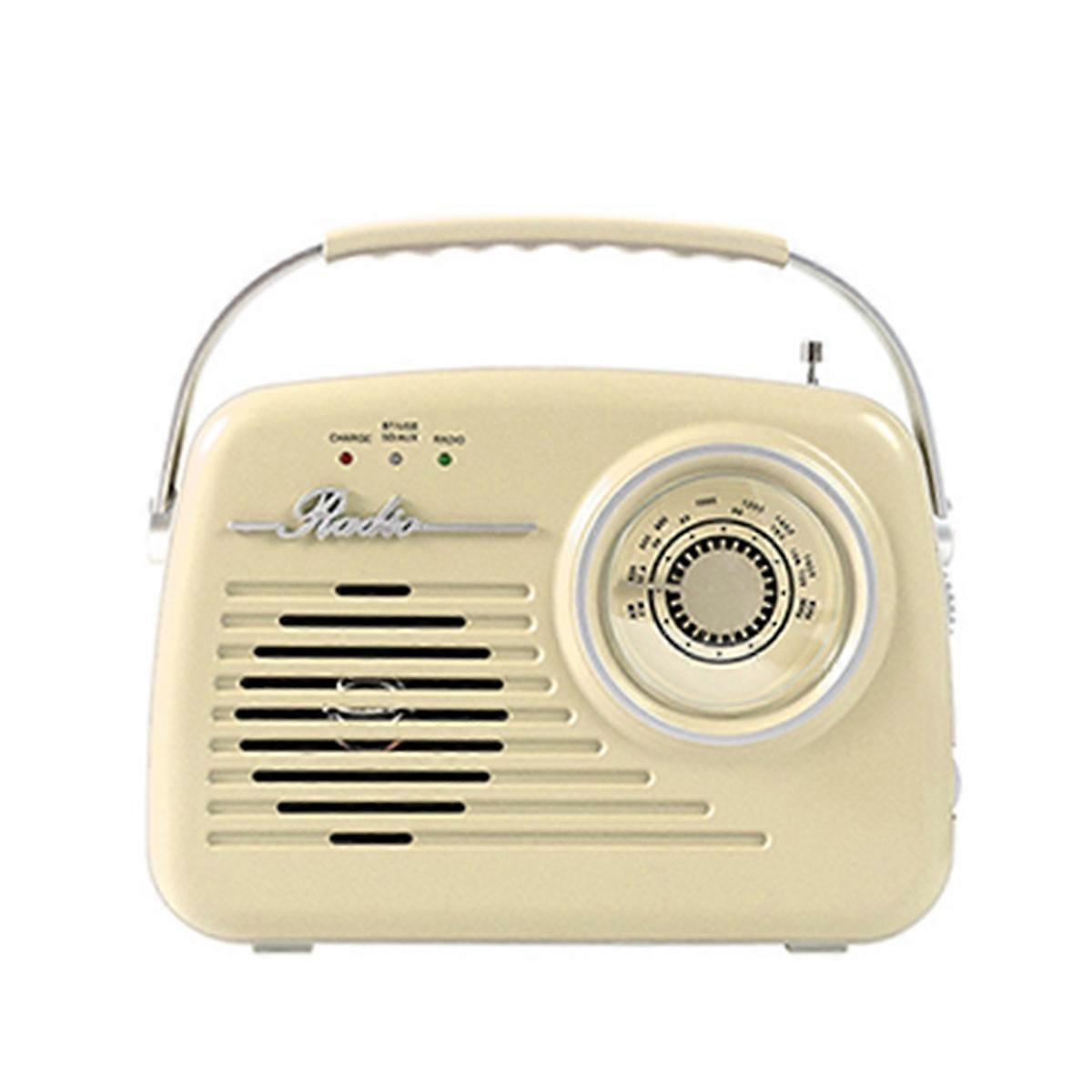 Vintage Multifunctional Bluetooth Radio Retro Design with USB BT SD FM AUX Connectivity Ideal for Home and Office A