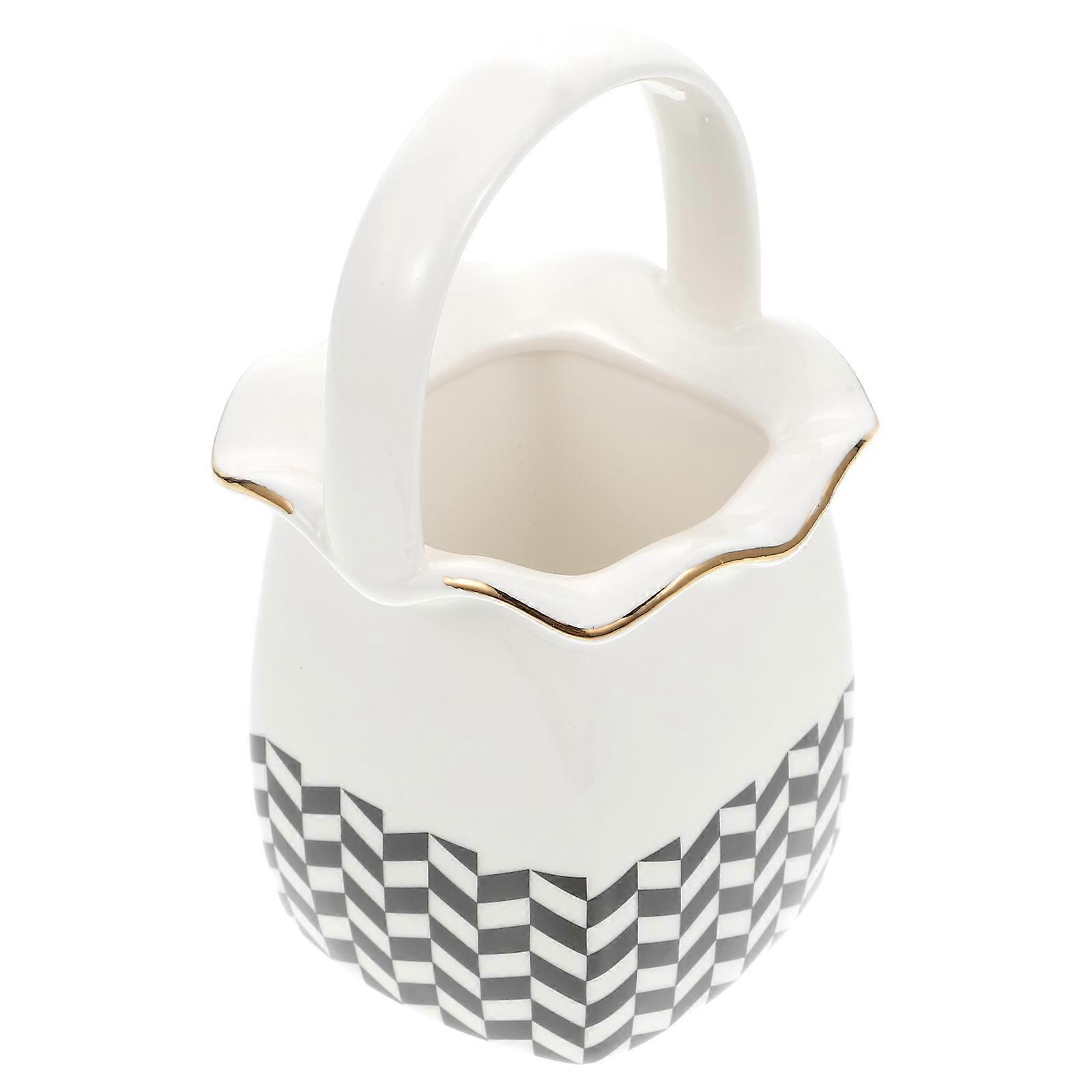 Spoon Holder For Kitchen Counter Compact Storage 15X9X9CM Black Ceramic 1Pc