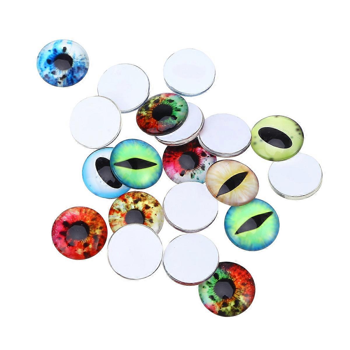 Mosaic Glass Dome Cabochons for Decoration 60Pcs Assorted