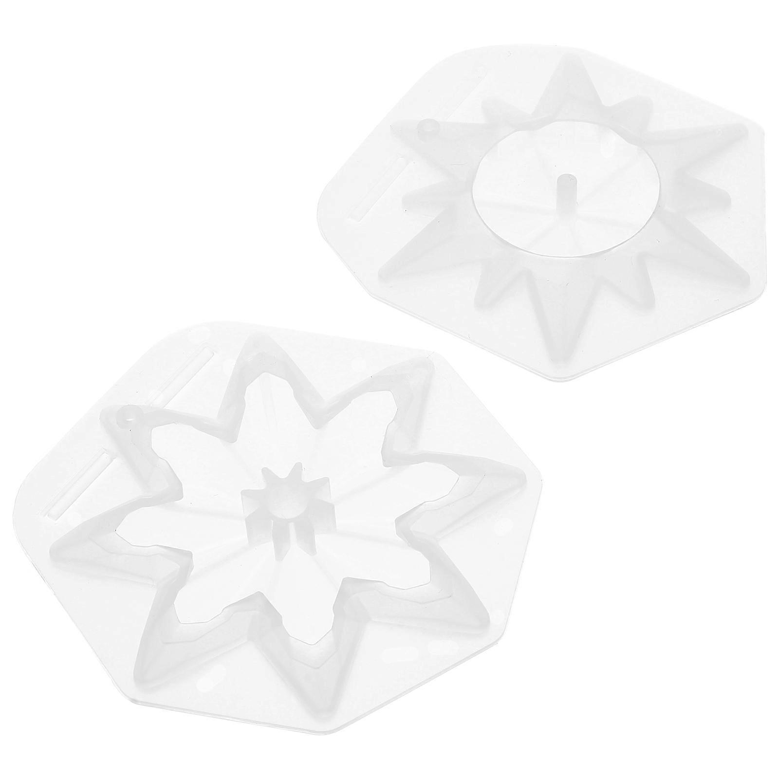 DIY Crafts Making 8 Pcs Snowflake Shape Mold For Friends Who Need Snowflake Ornaments