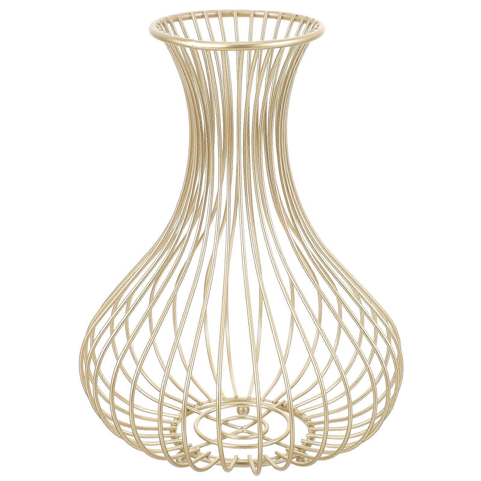 Cork Collector Basket For Wine Festivals Featuring Elegant Lines And Simple Style In Golden Color 1Pack