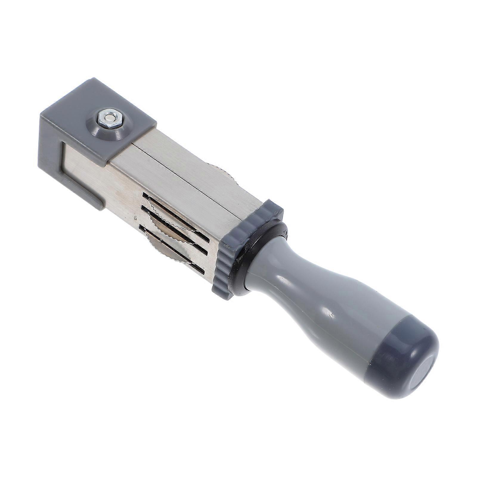 Handheld Date Stamp for Daily Office Use with 4Pcs Rolling Stamper