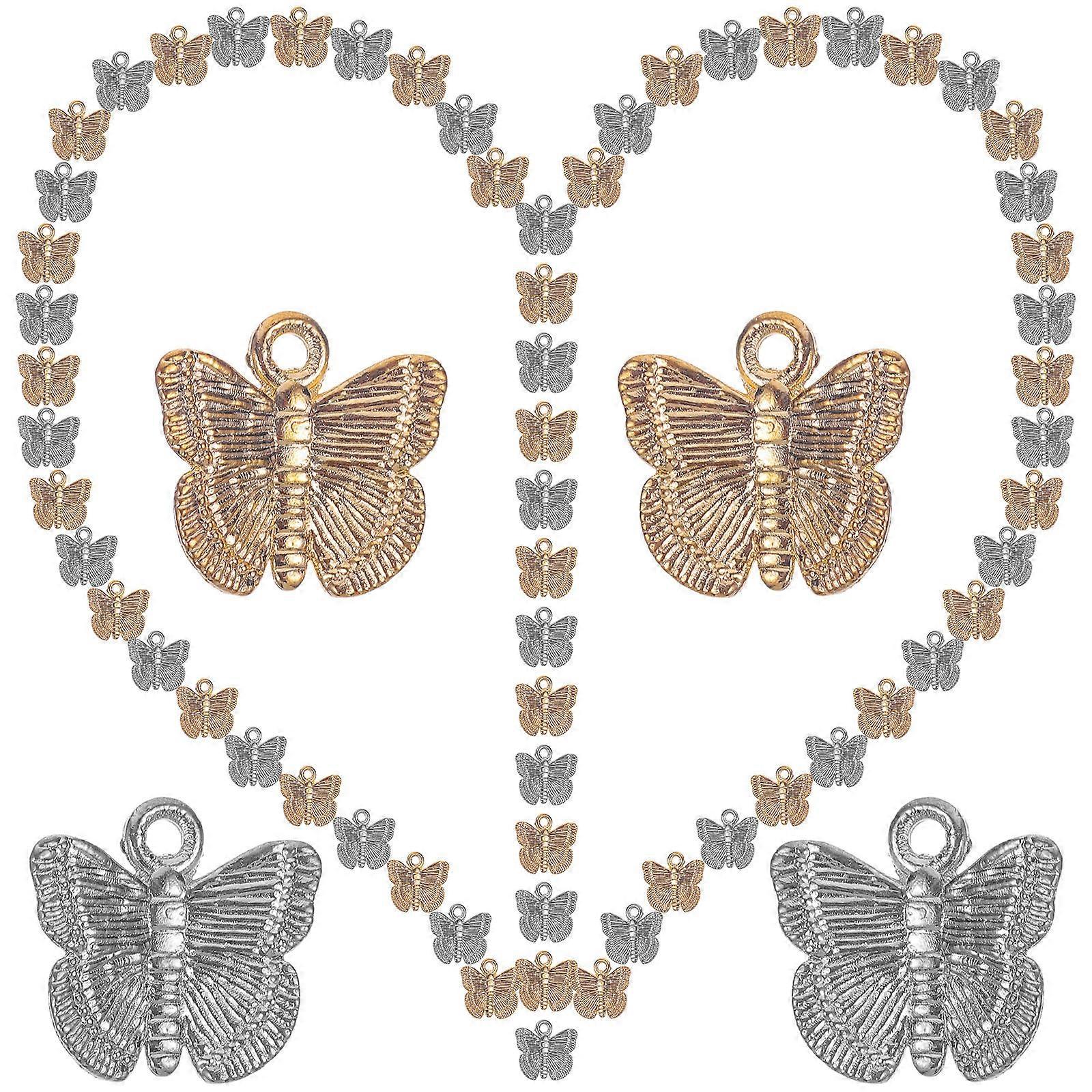 Jewelry Making Charms 400 Pcs Butterfly Shape Assorted Color DIY Accessories For Crafting