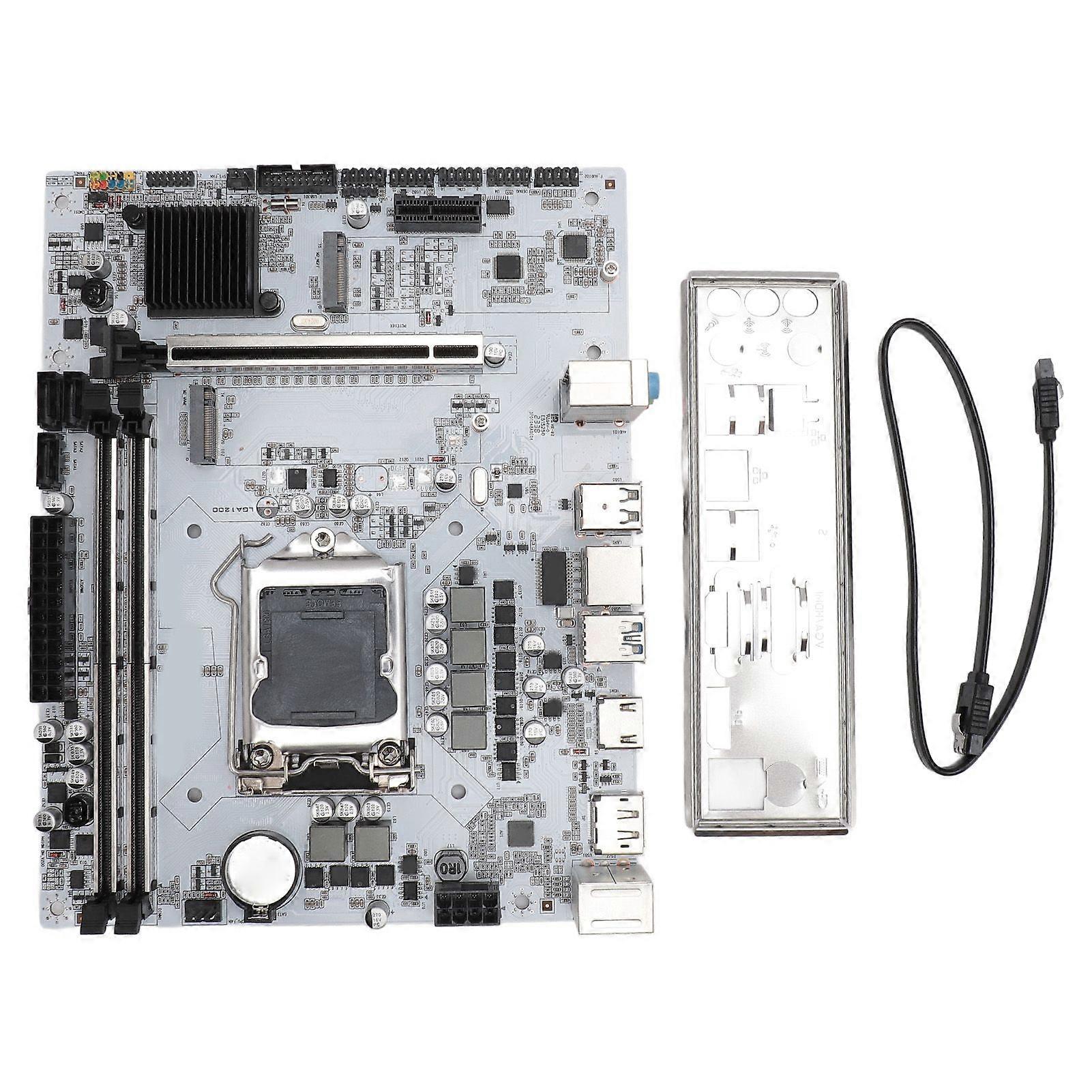 H410M DH Mining Mainboard LGA1200 Dual Channel DDR4 Support M.2 NVME M ATX Motherboard for Intel 10 Generation CPU