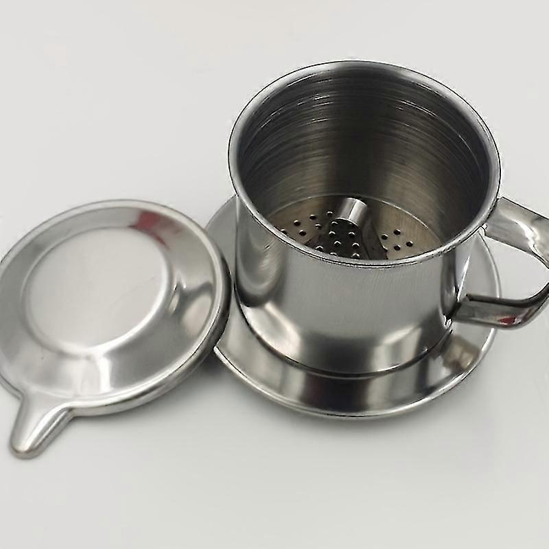 فيتنام نمط الفولاذ المقاوم للصدأ القهوة بالتنقيط تصفية صانع وعاء لبث كوب المحمولة مكتب المنزل السفر التخييم دائم