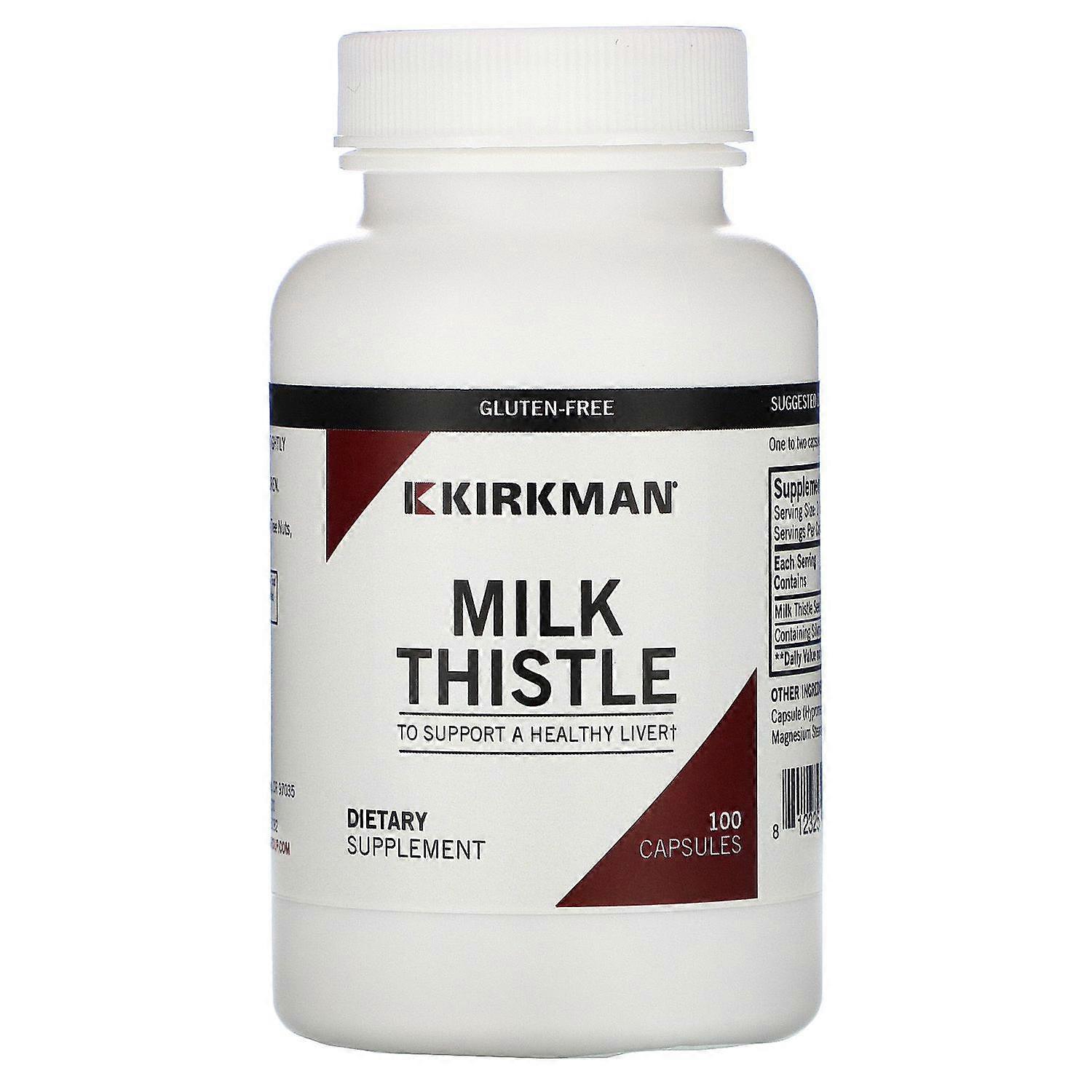 Kirkman Labs, Milk Thistle, 100 Capsules