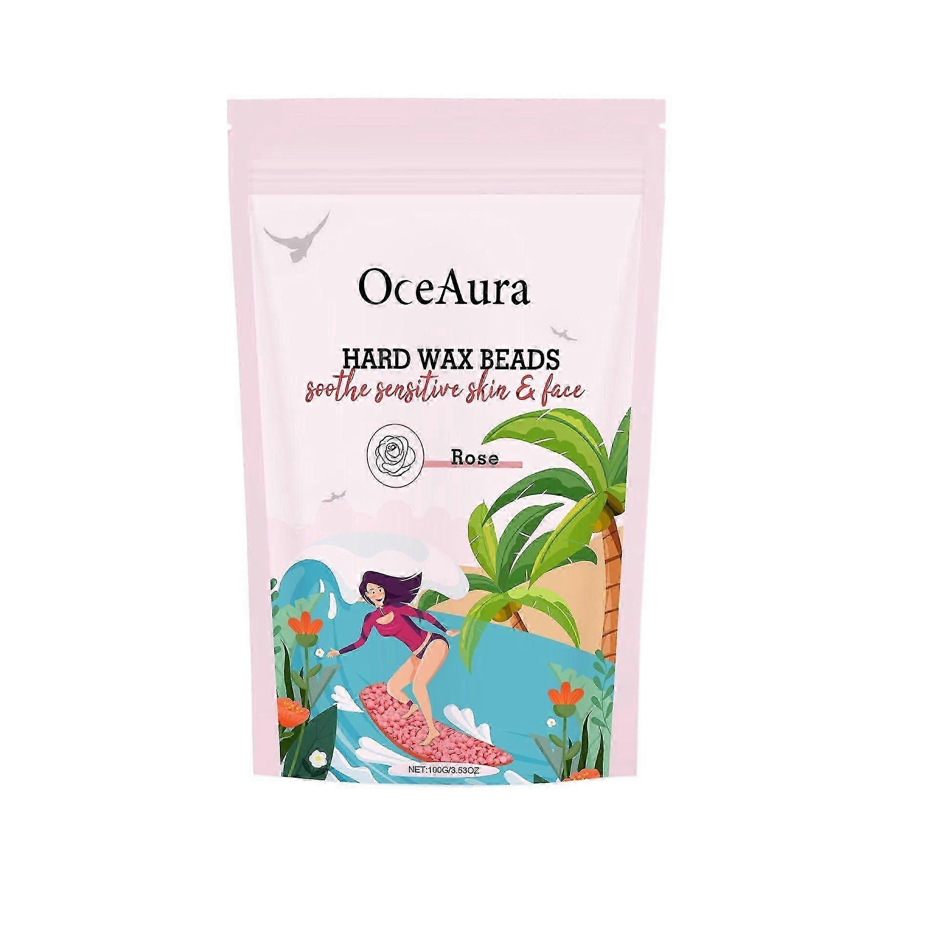 حبوب شمع الورد الصلبة لإزالة شعر الجسم بالكامل - البكيني ، الوجه ، الحاجب ، الظهر ، الصدر ، الساقين ، الإبط ، الشفة العليا ، عبوة كبيرة لإعادة تعبئة الشعر بالشمع في المنزل والصالون