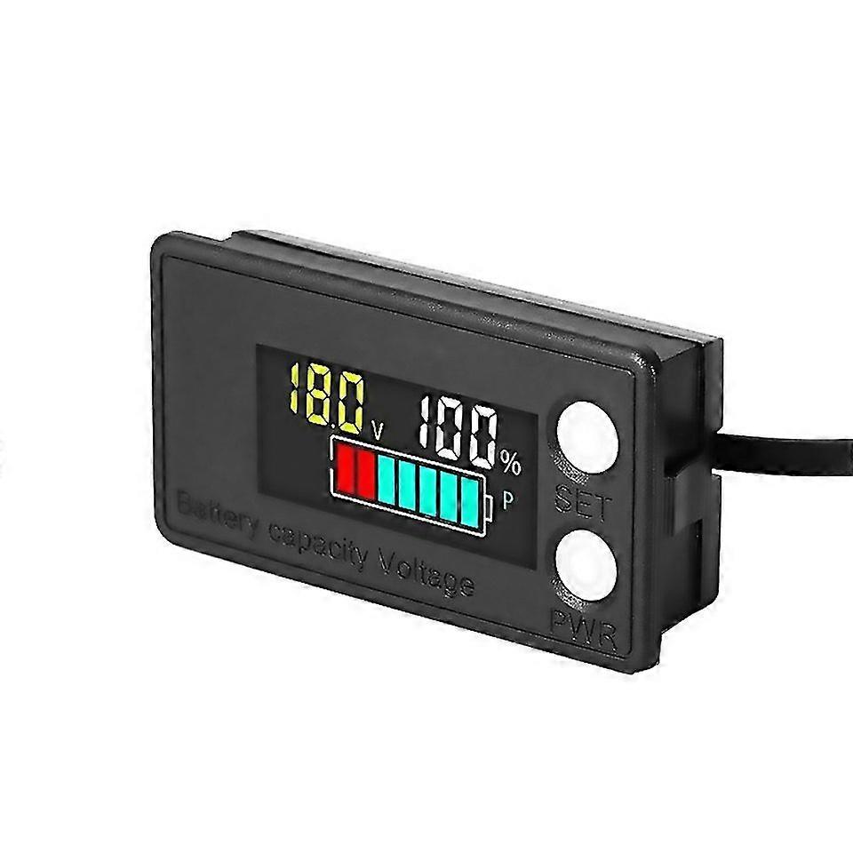 For Supnova Lcd Color Screen Dc Voltmeter Lithium Storage Battery Meter Style Waterproof