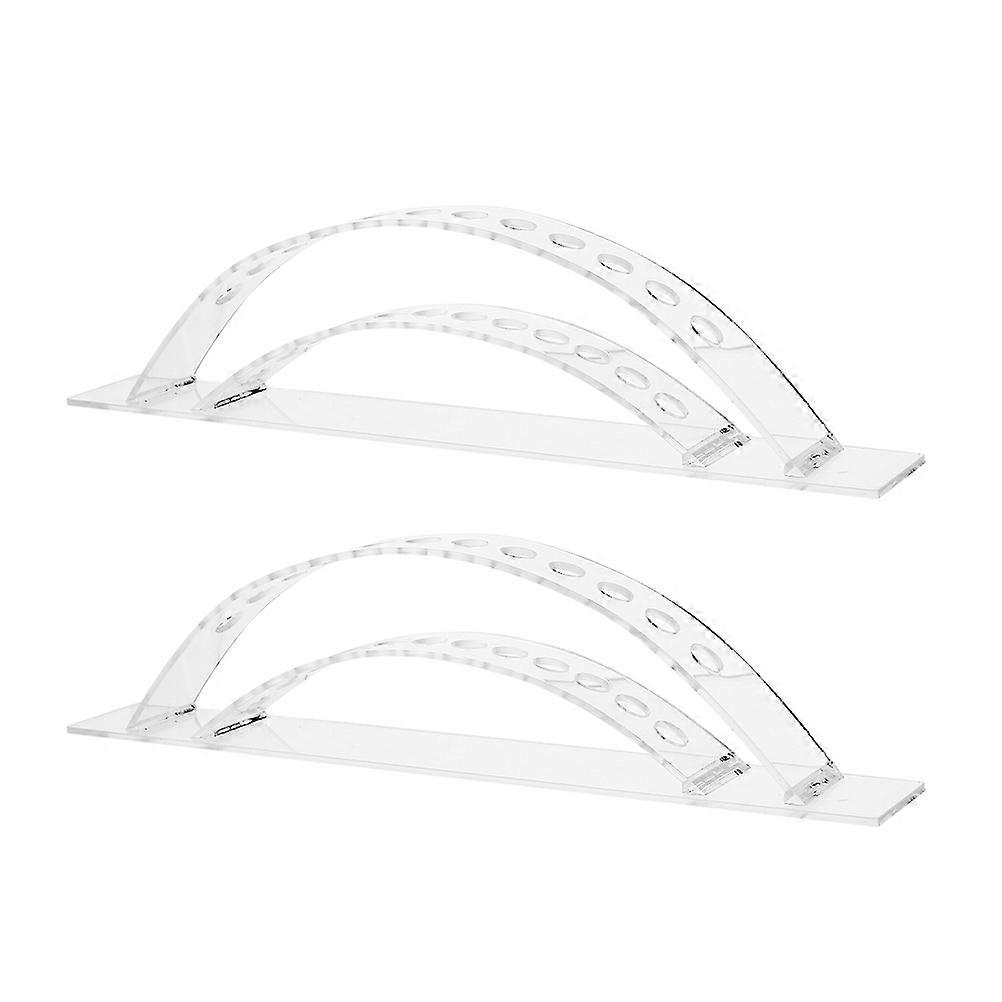 Acrylic Lollipop Stand Decorative Display Base for Home 10Pcs Transparent