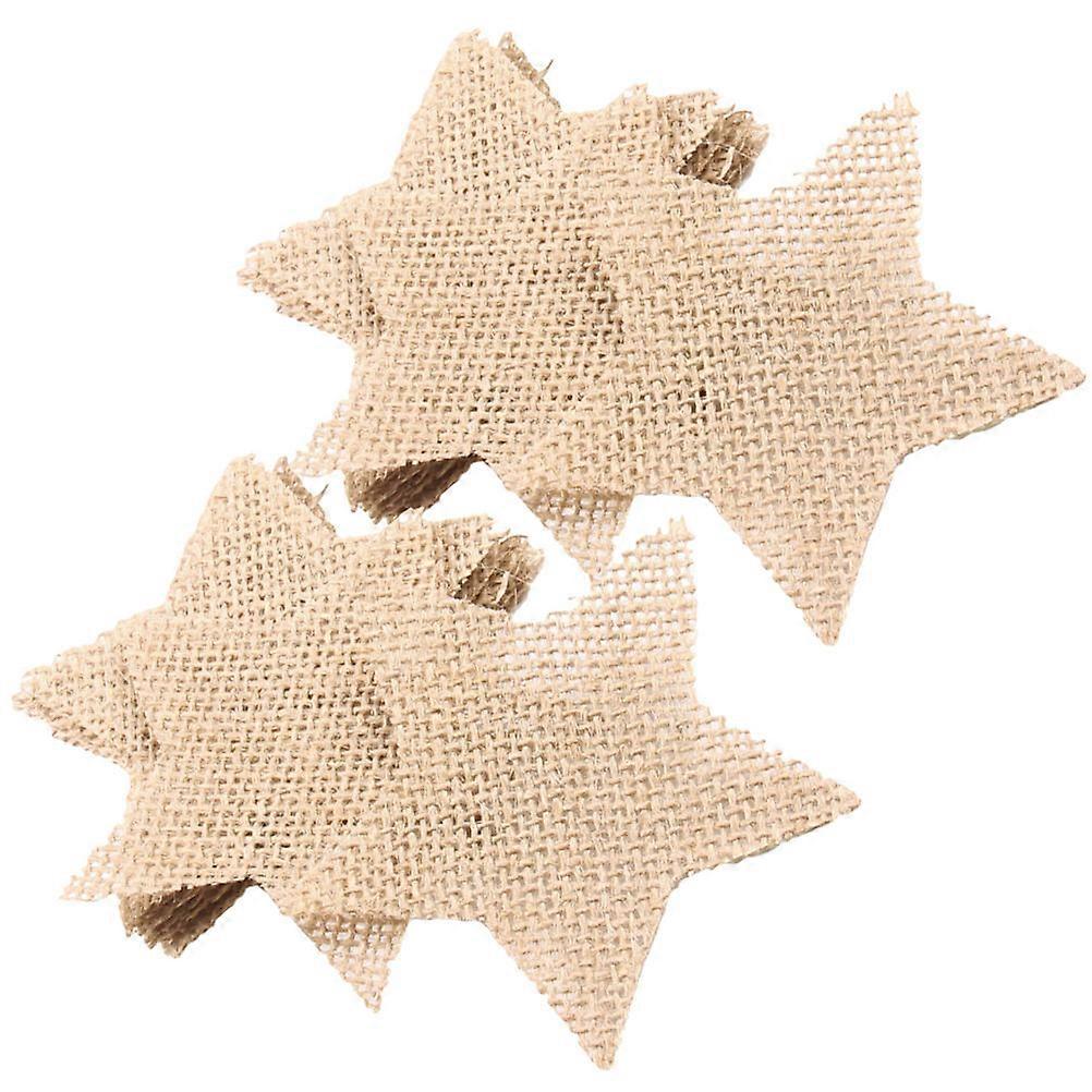 Craft Ornaments Bulk 20Pcs Burlap Slices Pendants Ideal For Party Decorations And Christmas Tree With Rustic Aesthetic