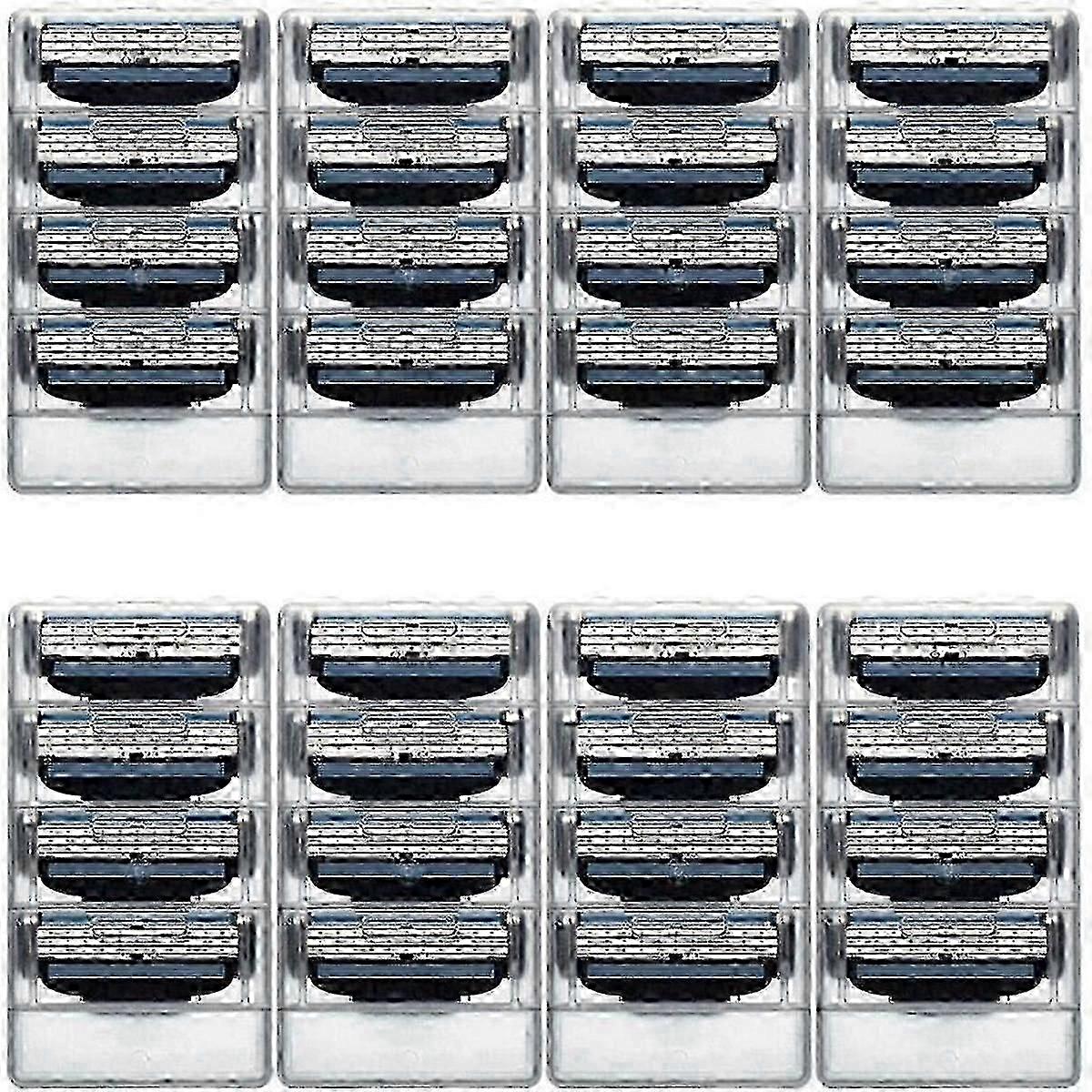 Manual Mach 3 Razor Blade Refills - 32 Pack