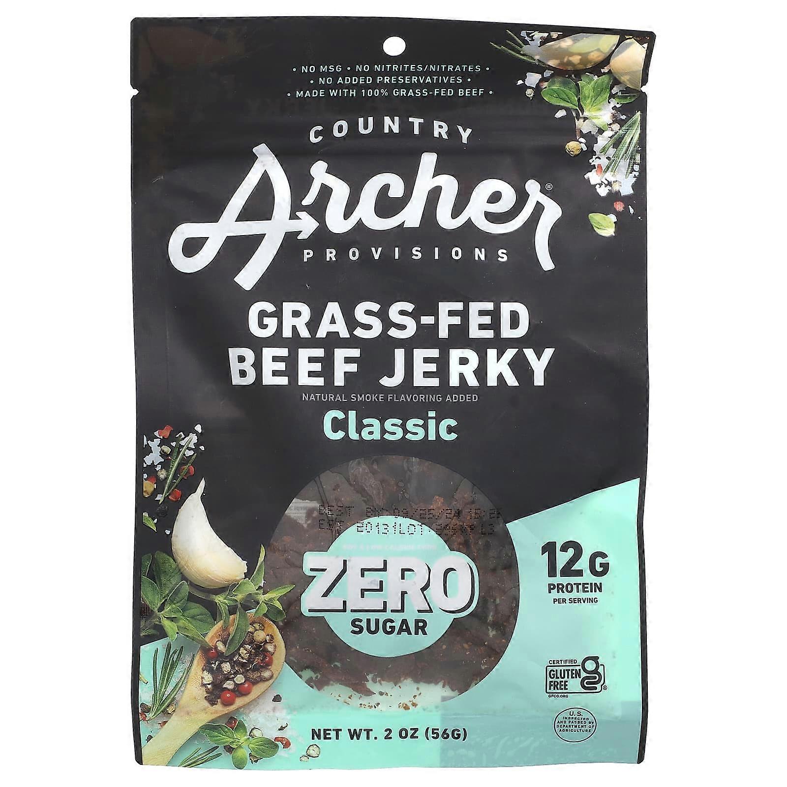 Grass-Fed Beef Jerky, Classic, 2 oz (56 g)