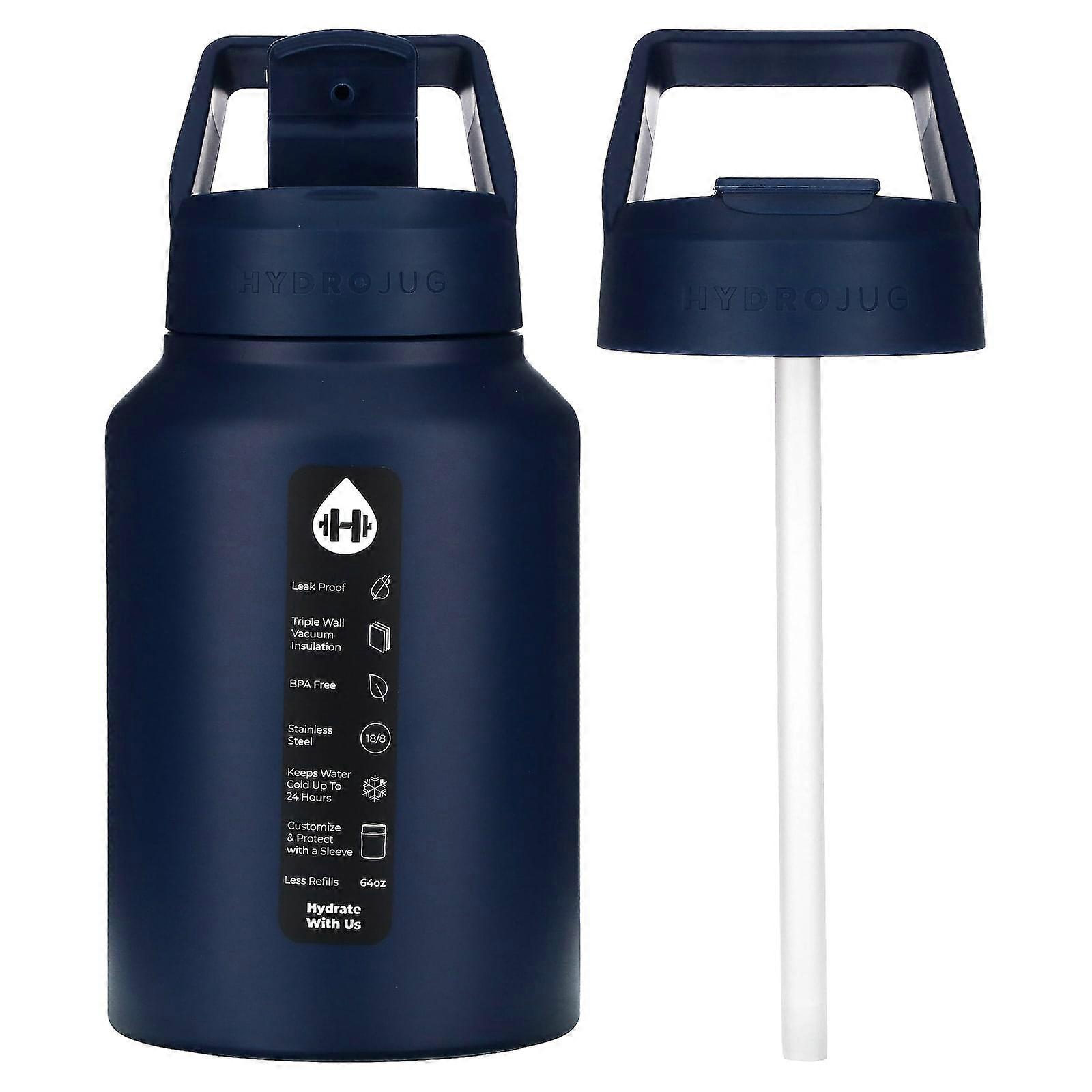 Stainless Steel Jug, Navy , 64 oz