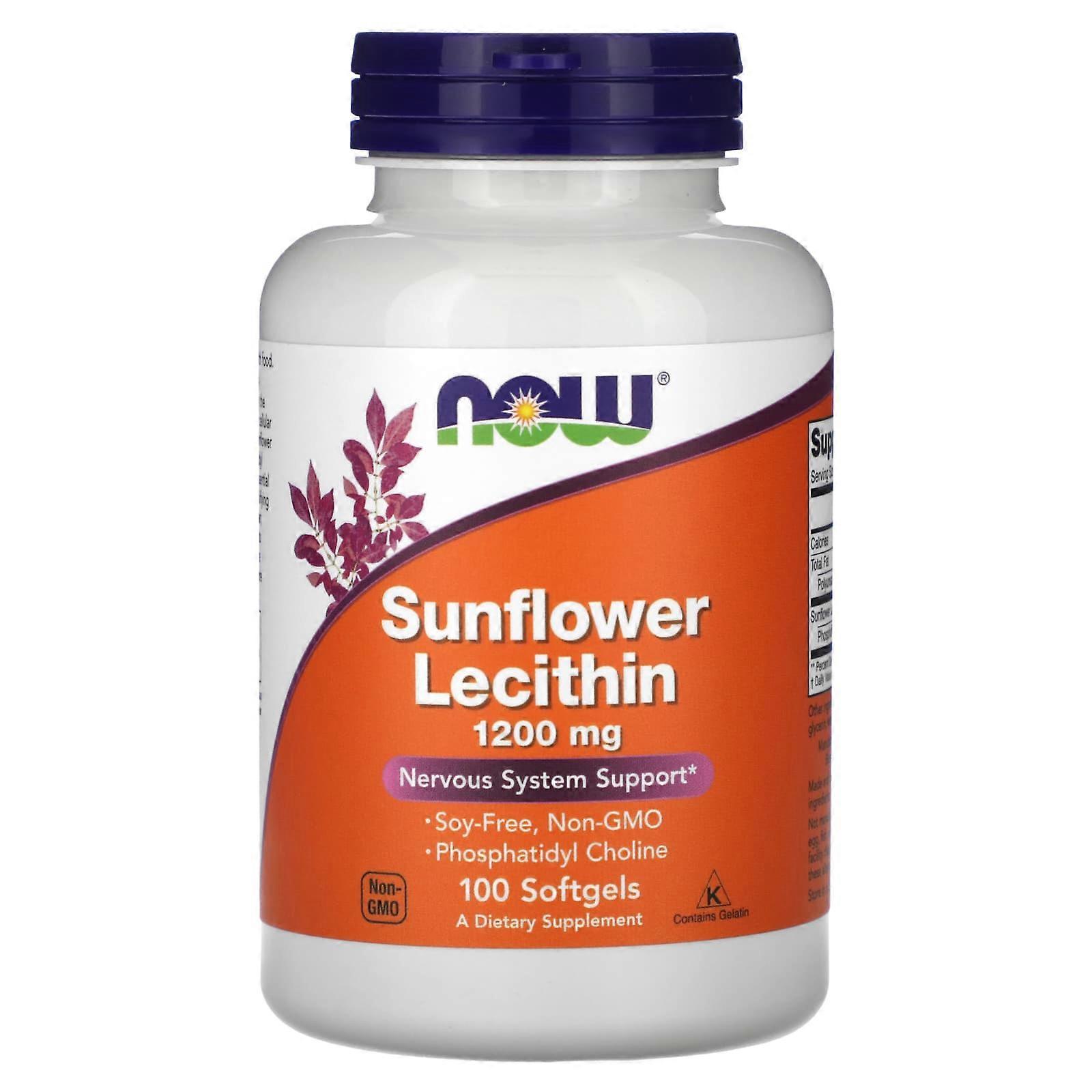 Sunflower Lecithin, 1,200 mg, 100 Softgels