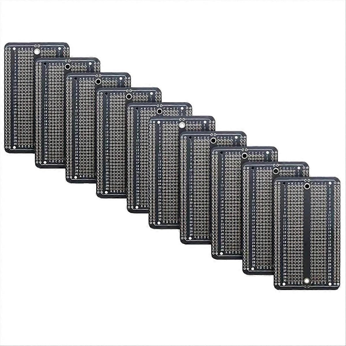 Double-Sided PCB Board Prototype Kit DIY Welding Project for Electronics Enthusiasts to Learn PCB Welding Practice 10pcs