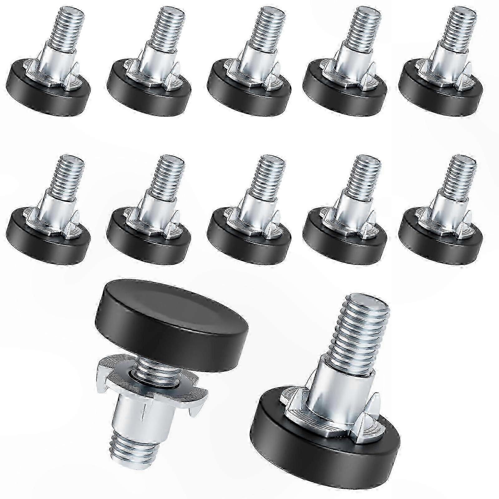 12 Pack Furniture Leveling Feet with 1/4" Thread Size for Adjustable Height Support